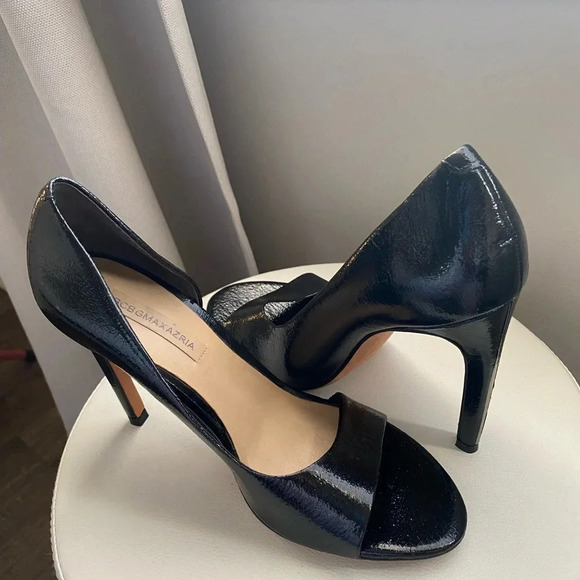BCBGMAXAZRIA Black Open Toe High Heel Pumps Size 10 | Classic Dress Shoes - Picture 3 of 9